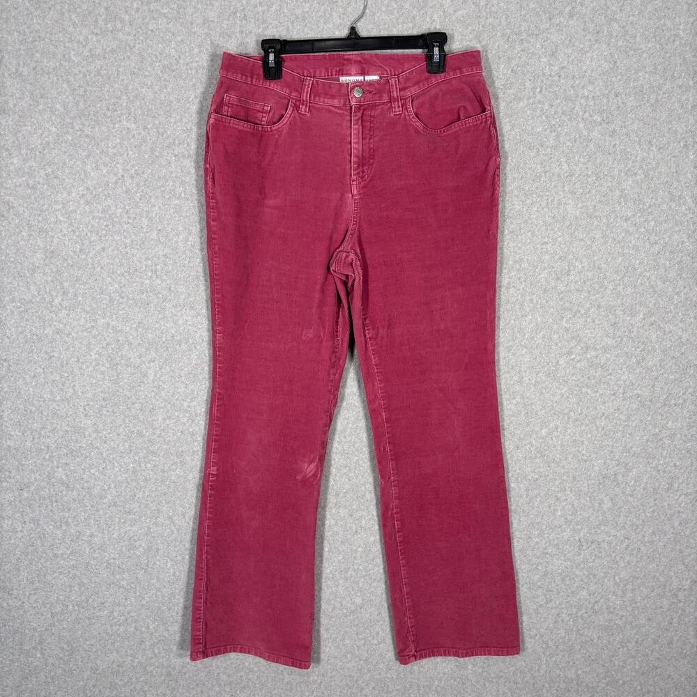 Sonoma Corduroy Pants Womens 12 Pink Academia Retro Soft Girl‎ Book Pastel Rose